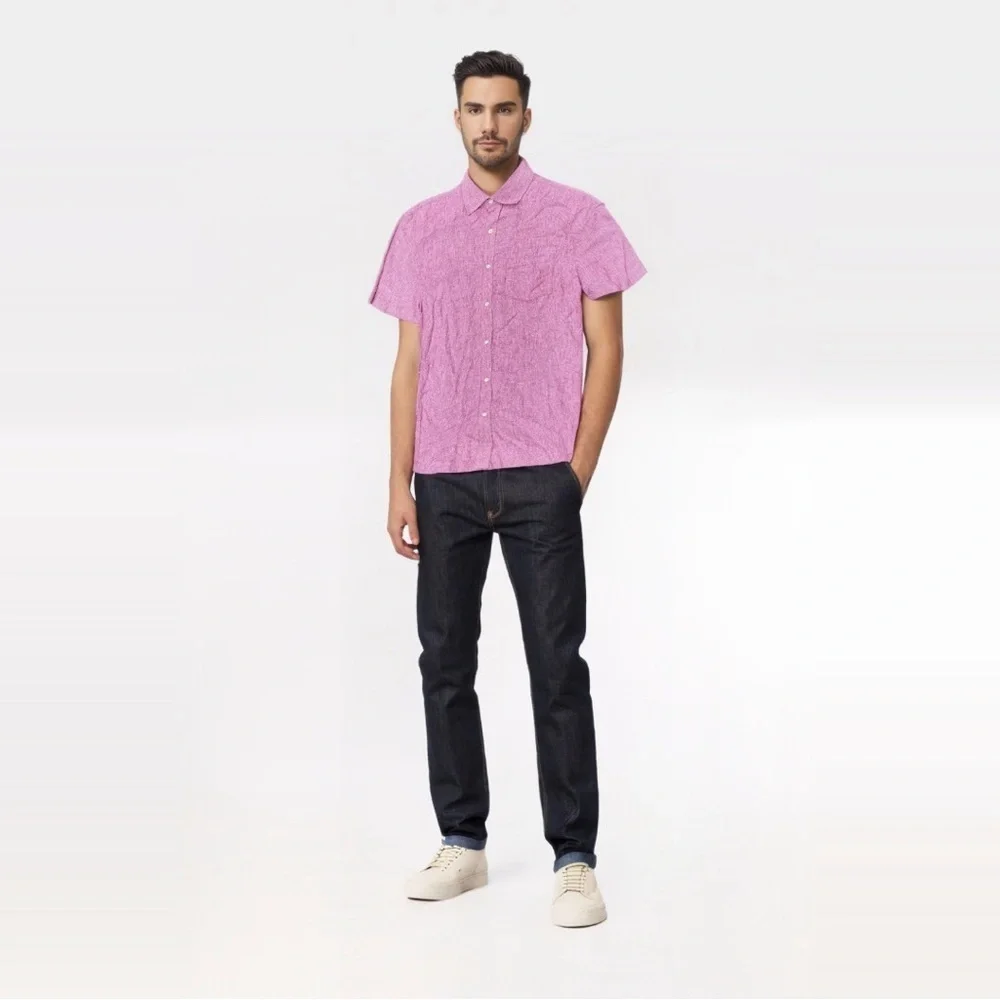 🌀Banana Republic Linen Button-Up | Slim Fit | Men’s‎ Small